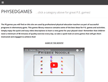 Tablet Screenshot of physedgames.com